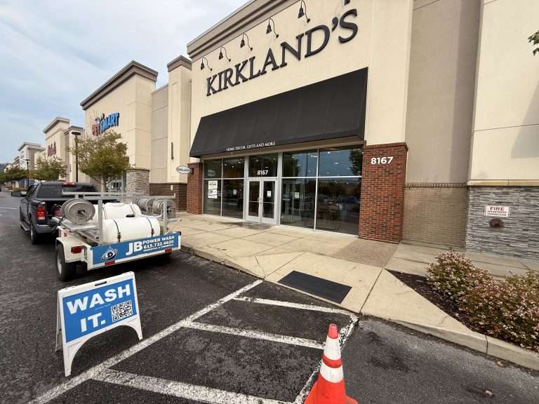 Commercial power washing at Murfreesboro TN Kirklands