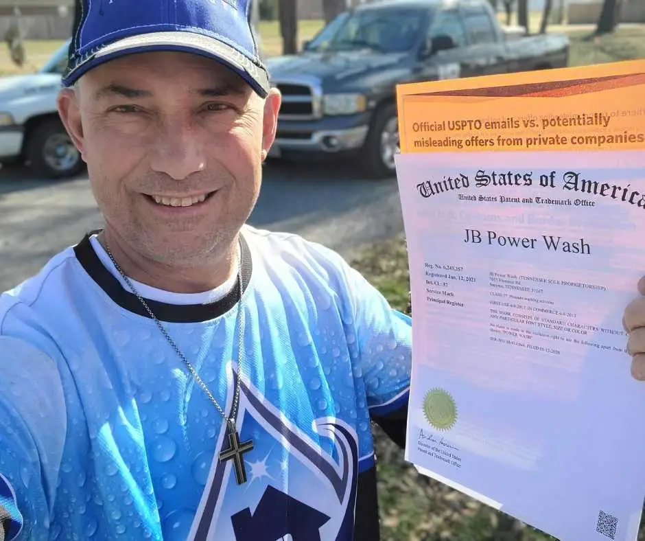 JB Power Wash® - Trademark Protection